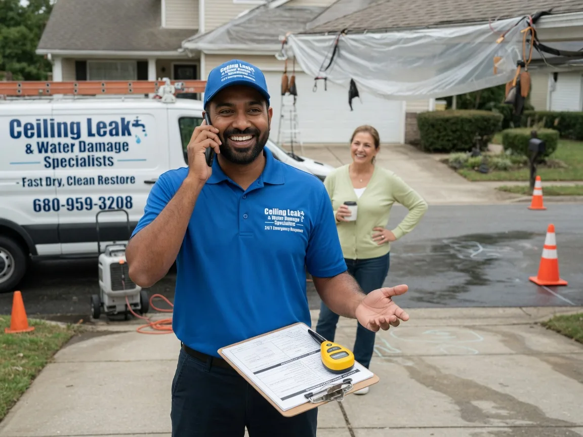 Ceiling Leak Cleanup Heartwell, NE FAQs